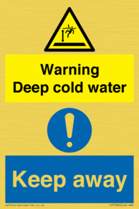 Warning Deep cold water Keep away